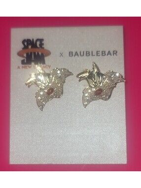BAUBLE BAR SPACE JAM LOONEY TUNES SYLVESTER THE CAT EARRINGS NEW